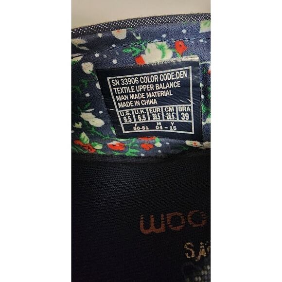 BOBS BY SKECKERS WOMEN'S CLASSIC SLIP-ON DENIM BLUE CASUAL FLAT SHOES SIZE 9.5 - Picture 6 of 11